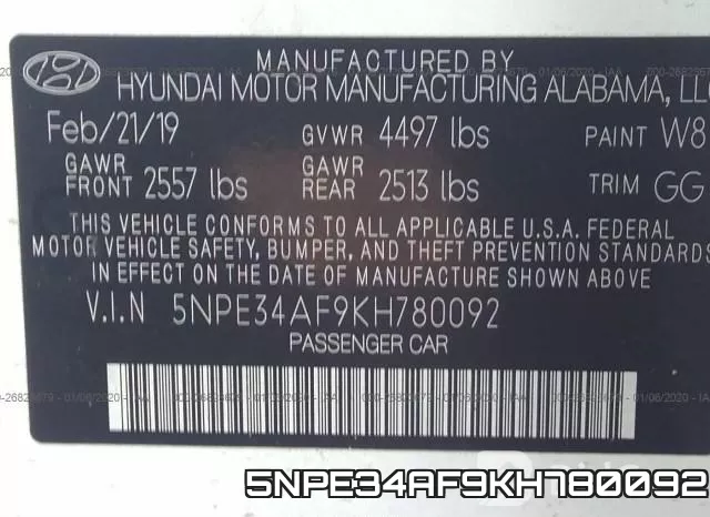 5NPE34AF9KH780092 фото 10