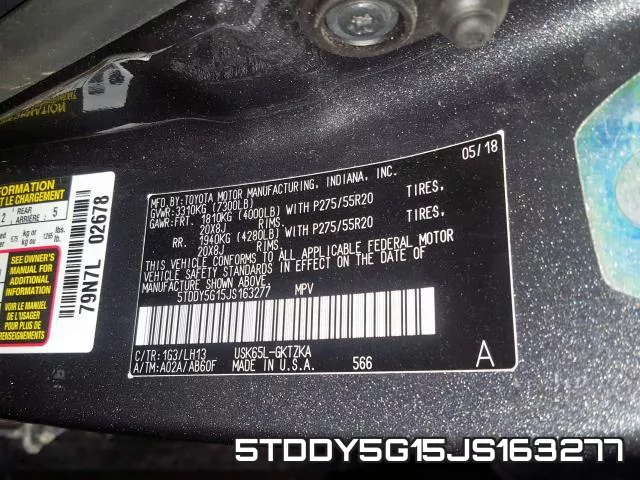 5TDDY5G15JS163277 фото 2