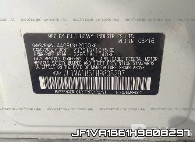 JF1VA1B61H9808297 фото 10
