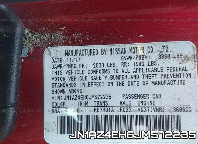 JN1AZ4EH6JM572235 фото 10