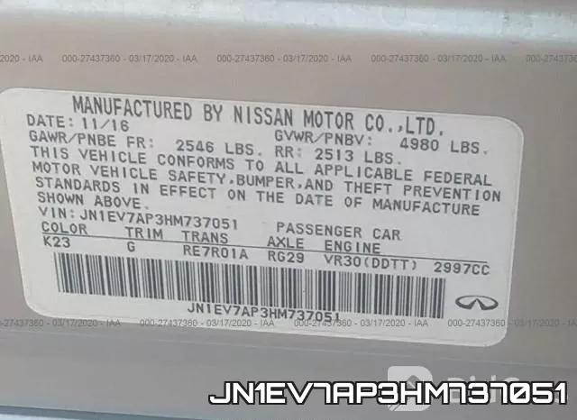 JN1EV7AP3HM737051 фото 10