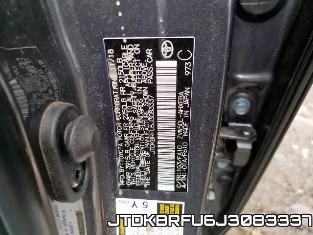 JTDKBRFU6J3083337 фото 2