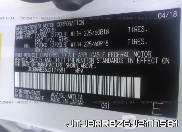 JTJBARBZ6J2177581 фото 10