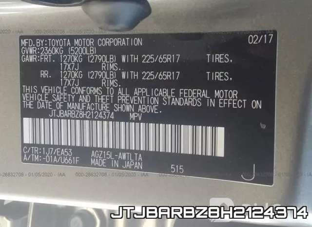 JTJBARBZ8H2124374 фото 10