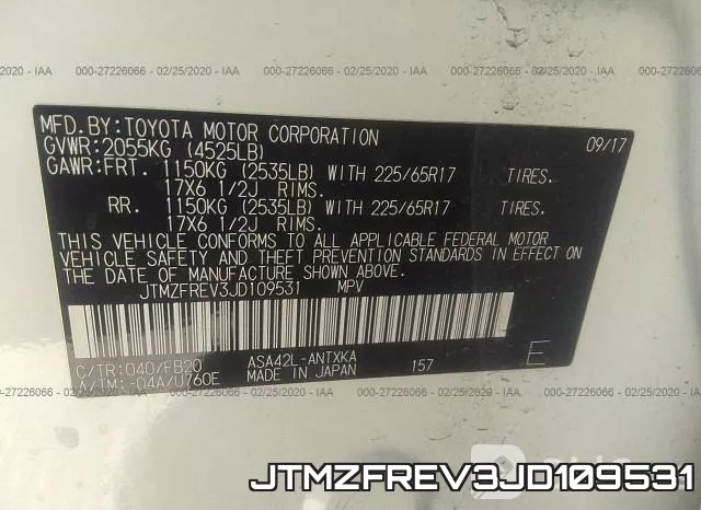 JTMZFREV3JD109531 фото 10