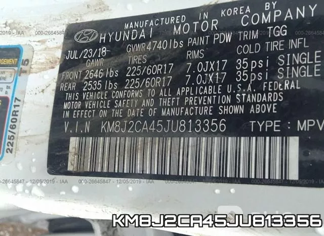 KM8J2CA45JU813356 фото 10