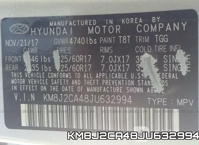 KM8J2CA48JU632994 фото 10
