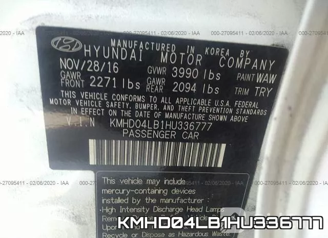 KMHD04LB1HU336777 фото 10