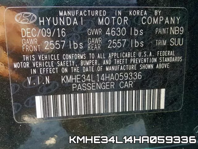 KMHE34L14HA059336 фото 2