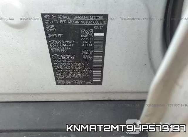 KNMAT2MT9HP573137 фото 10