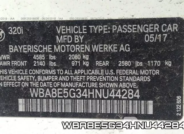 WBA8E5G34HNU44284 фото 10