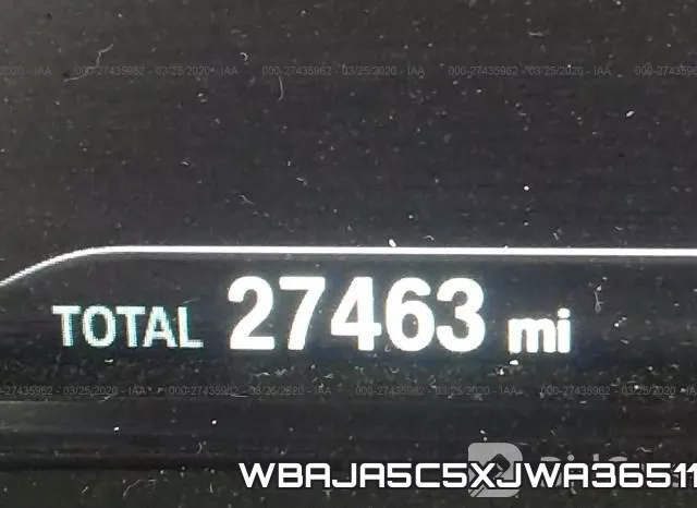 WBAJA5C5XJWA36511 фото 8