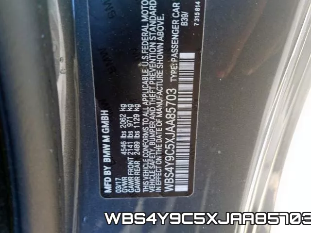 WBS4Y9C5XJAA85703 фото 2