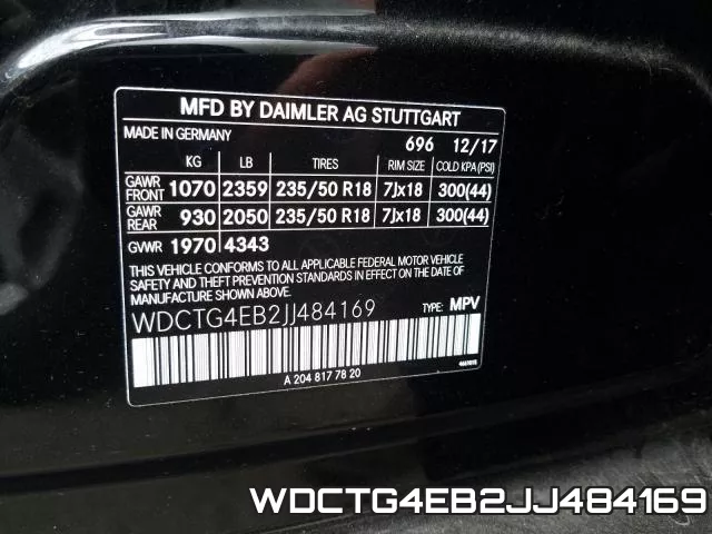 WDCTG4EB2JJ484169 фото 2