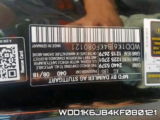 WDD1K6JB4KF080121 фото 2