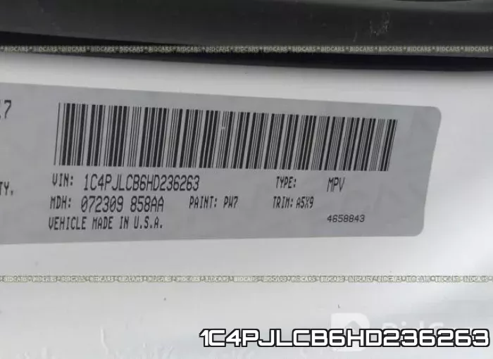1C4PJLCB6HD236263 фото 10