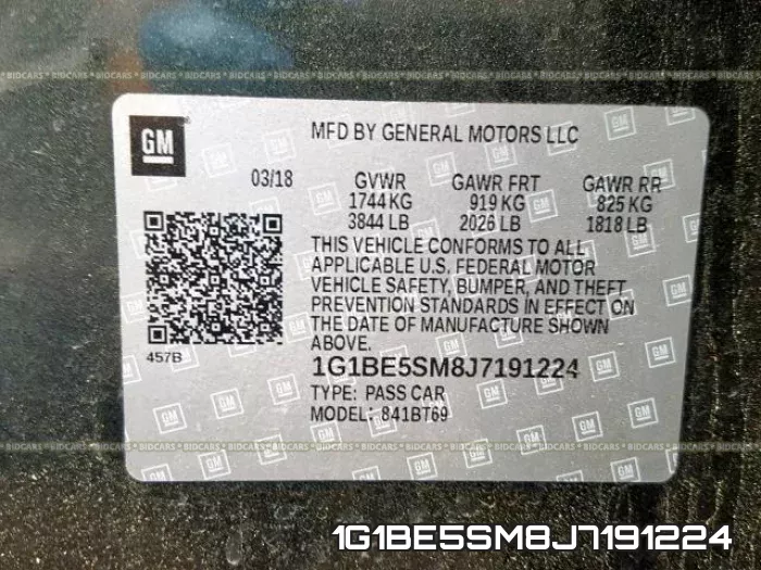 1G1BE5SM8J7191224 фото 2