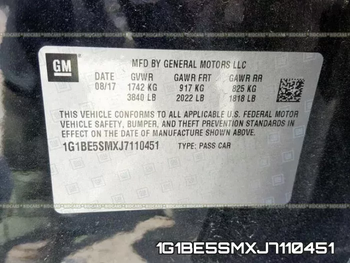 1G1BE5SMXJ7110451 фото 2