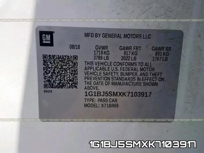 1G1BJ5SMXK7103917 фото 2