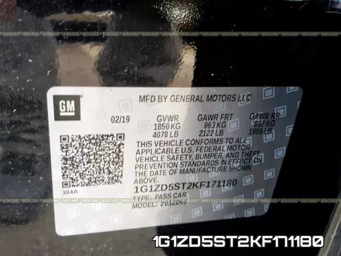 1G1ZD5ST2KF171180 фото 2