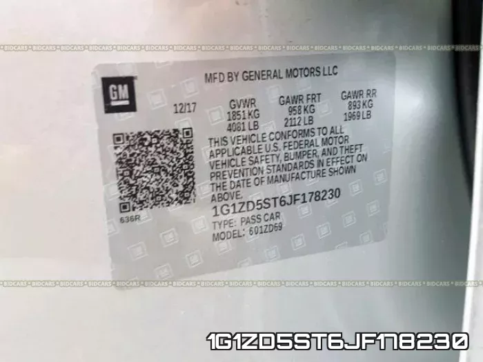 1G1ZD5ST6JF178230 фото 2