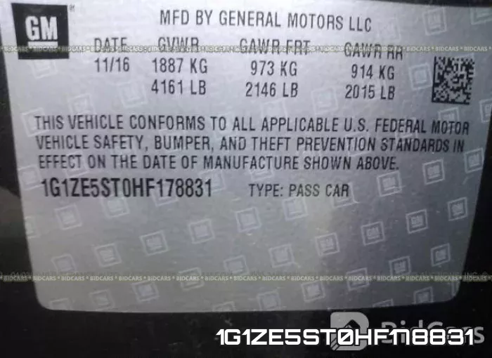 1G1ZE5ST0HF178831 фото 10
