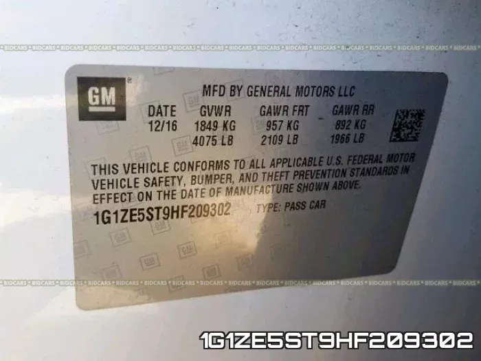 1G1ZE5ST9HF209302 фото 2