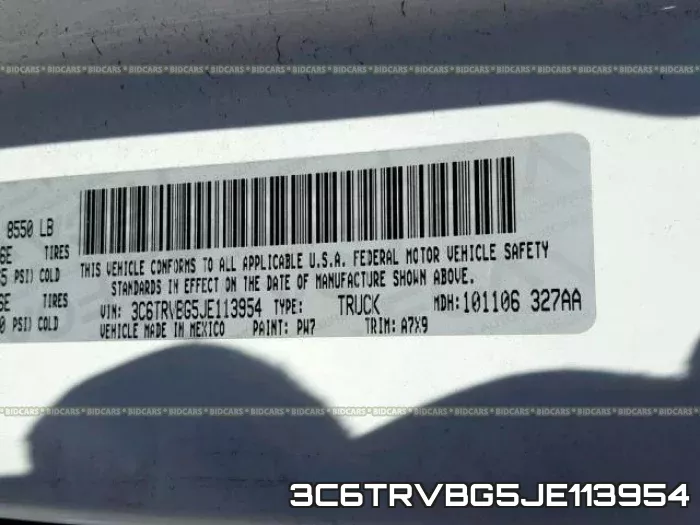3C6TRVBG5JE113954 фото 2
