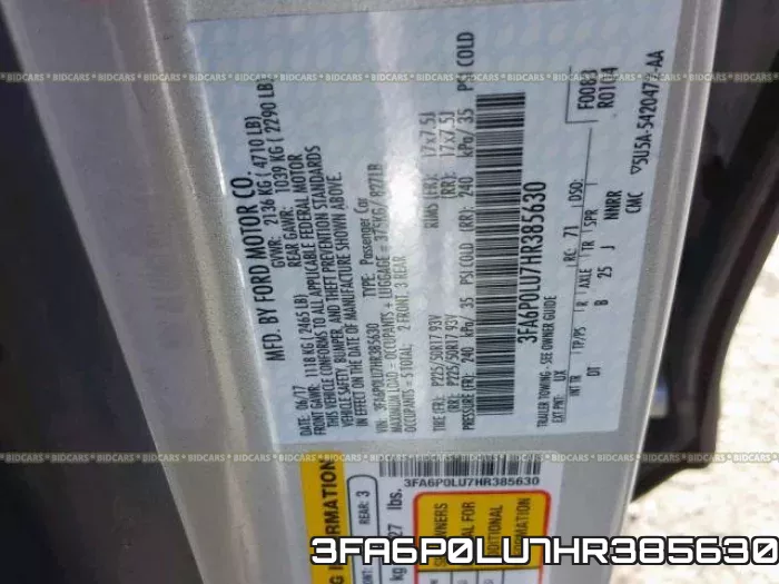 3FA6P0LU7HR385630 фото 2