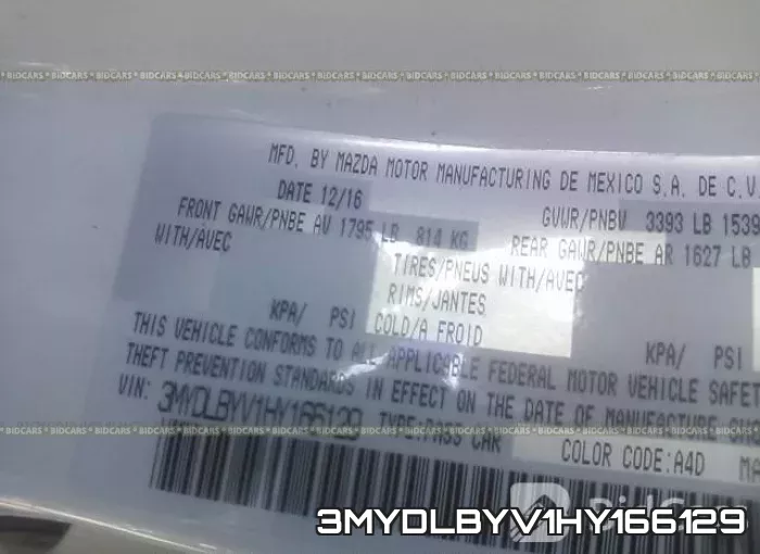 3MYDLBYV1HY166129 фото 10