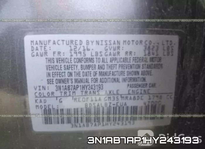 3N1AB7AP1HY243193 фото 10