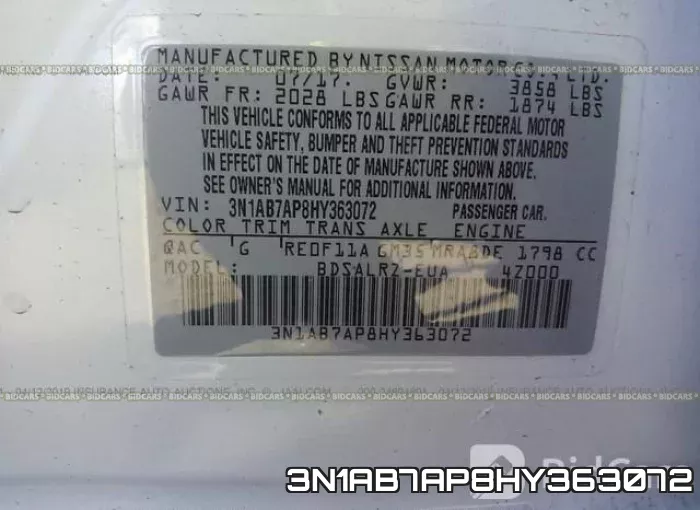 3N1AB7AP8HY363072 фото 10