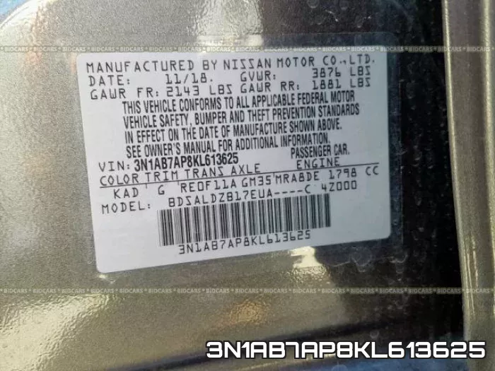 3N1AB7AP8KL613625 фото 2