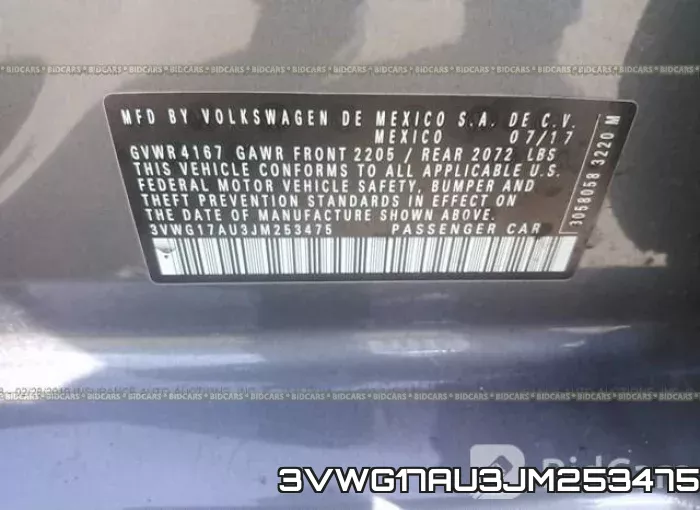 3VWG17AU3JM253475 фото 10