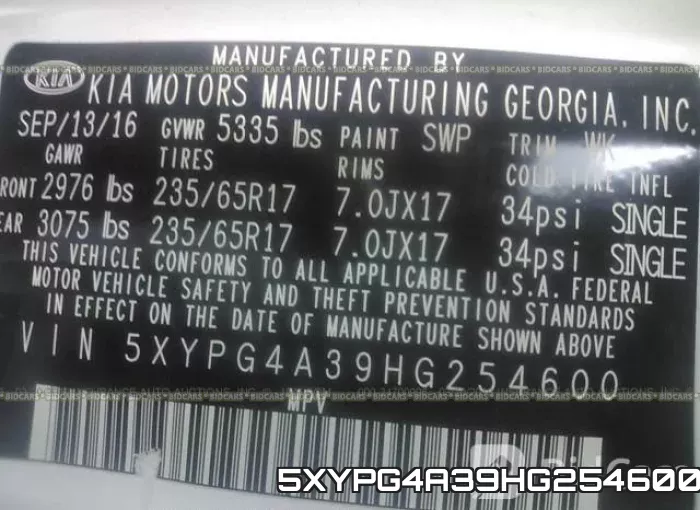 5XYPG4A39HG254600 фото 10