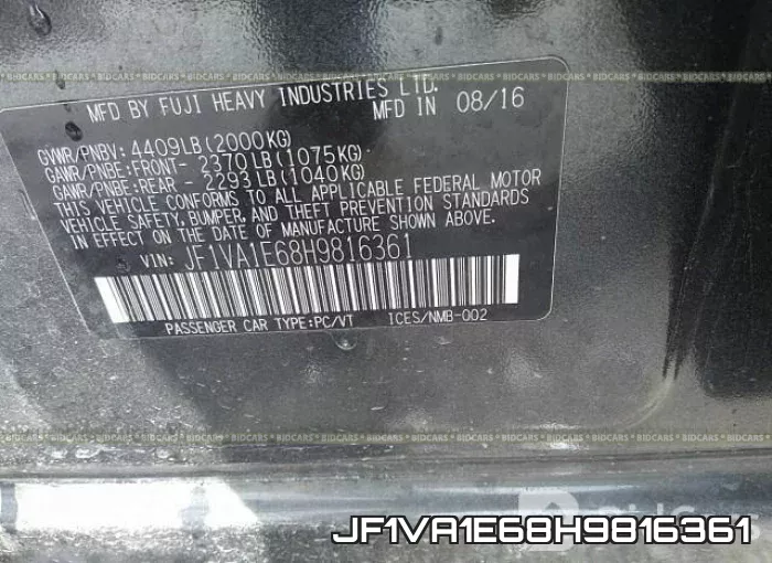 JF1VA1E68H9816361 фото 10