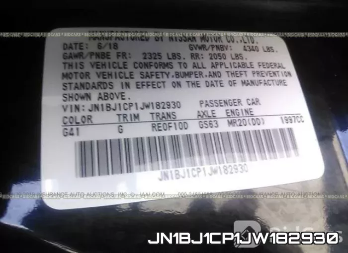 JN1BJ1CP1JW182930 фото 10