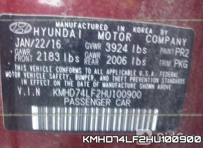 KMHD74LF2HU100900 фото 10