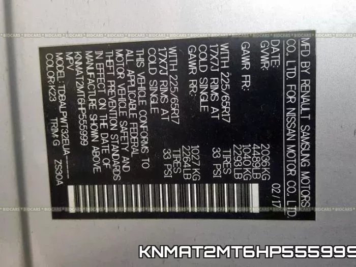 KNMAT2MT6HP555999 фото 2