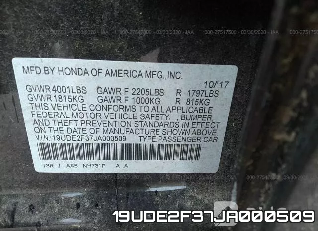 19UDE2F37JA000509 фото 10