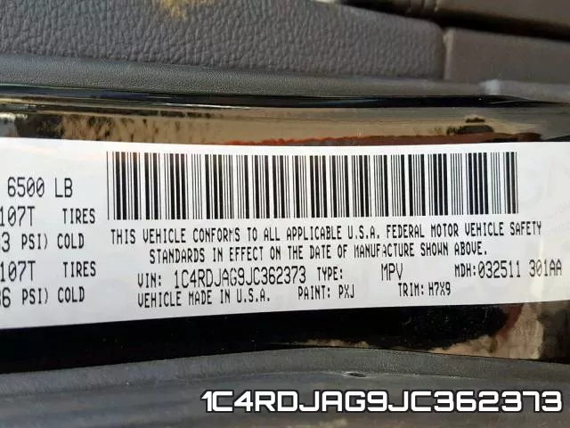 1C4RDJAG9JC362373 фото 2