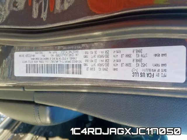 1C4RDJAGXJC117050 фото 2