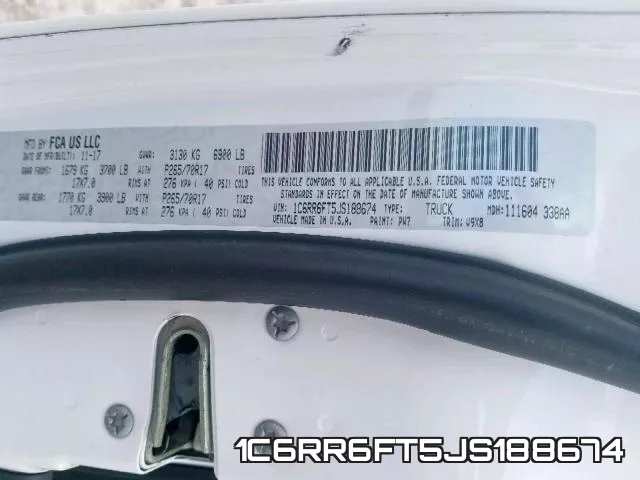 1C6RR6FT5JS188674 фото 2