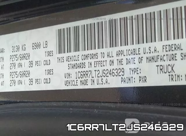 1C6RR7LT2JS246329 фото 10