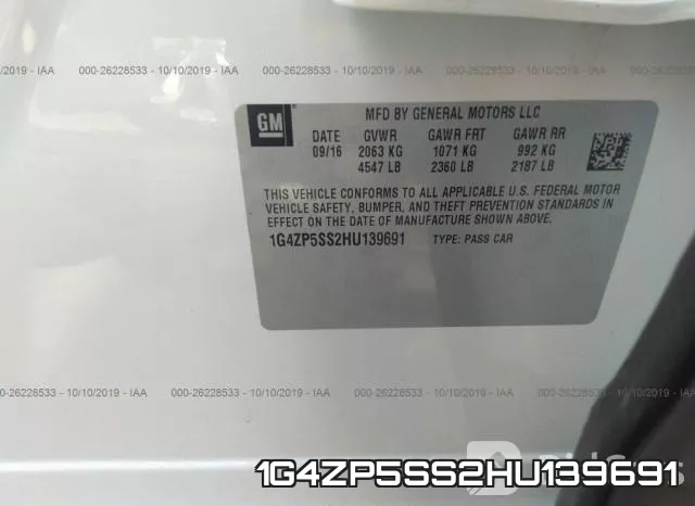 1G4ZP5SS2HU139691 фото 10