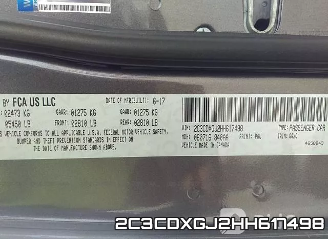 2C3CDXGJ2HH617498 фото 10
