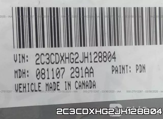 2C3CDXHG2JH128804 фото 10