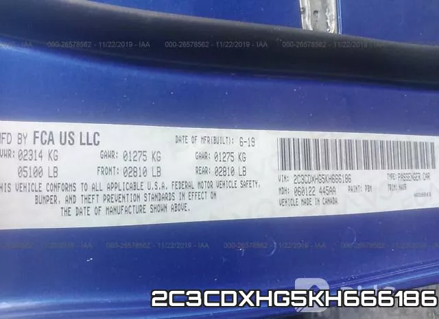 2C3CDXHG5KH666186 фото 10