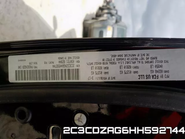 2C3CDZAG6HH592744 фото 2