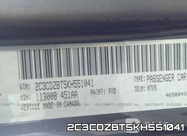 2C3CDZBT5KH551041 фото 10